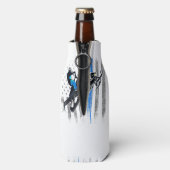 アメリカ国旗スノーモービルシャツメンズスノーモービルリディ ボトルクーラー (ボトル裏面)