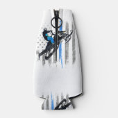 アメリカ国旗スノーモービルシャツメンズスノーモービルリディ ボトルクーラー (裏面)