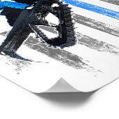 アメリカ国旗スノーモービルシャツメンズスノーモービルリディ ポスター (角)