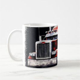 アメリカ国旗セミトラック コーヒーマグカップ