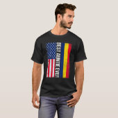 アメリカ国旗チャド最高のファンティエバーファミリー Tシャツ (正面フル)