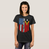 アメリカ国旗ティモール最高のアンティEver Fa Tシャツ (正面フル)