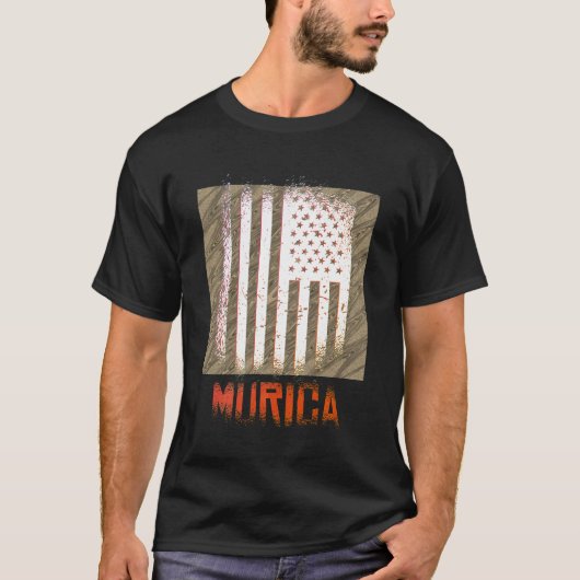 アメリカ国旗デザイン Tシャツ (正面)