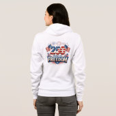 アメリカ国旗デザイン USA 250周年記念 パーカ (裏面フル)