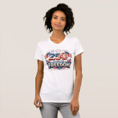 アメリカ国旗デザイン USA 250周年記念 Tシャツ (正面フル)