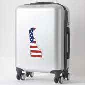 アメリカ国旗デラウェア シール (スーツケース)
