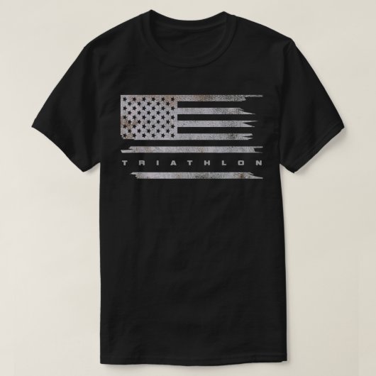 アメリカ国旗トライアスロン・アパレル・トライアスロン Tシャツ (デザイン正面)