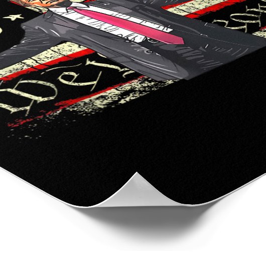 アメリカ国旗トランプ2024パパの家We The Peopl ポスター (角)