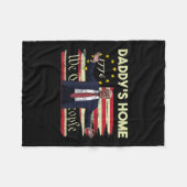 アメリカ国旗トランプDaddysホーム我々人々45 フリースブランケット (正面(横))