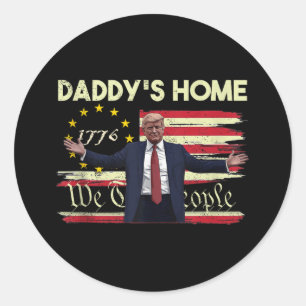 アメリカ国旗トランプDaddysホーム我々人々45 4 ラウンドシール