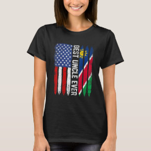 アメリカ国旗ナミビア最高の国旗の叔父 Tシャツ