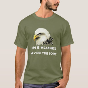 アメリカ国旗ハクトウワシシール引用 Tシャツ