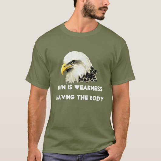アメリカ国旗ハクトウワシシール引用 Tシャツ (正面)