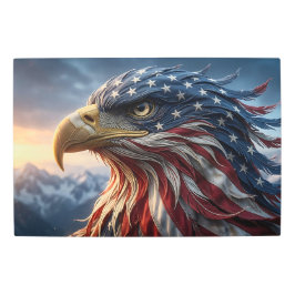 アメリカ国旗ハクトウワシ デザイン メタルプリント