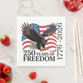 アメリカ国旗ハクトウワシ 自由の250年 スタンダードランチョンナプキン