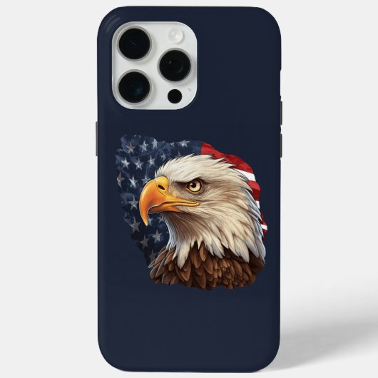 アメリカ国旗ハクトウワシ Case-Mate iPhoneケース (裏面)