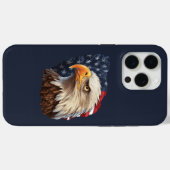 アメリカ国旗ハクトウワシ Case-Mate iPhoneケース (裏面 (横))