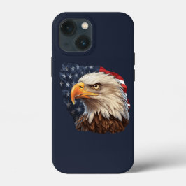 アメリカ国旗ハクトウワシ iPhone 13 MINIケース