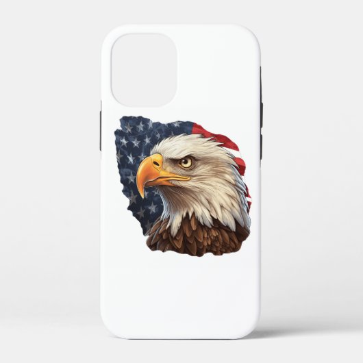 アメリカ国旗ハクトウワシ Case-Mate iPhoneケース (裏面)
