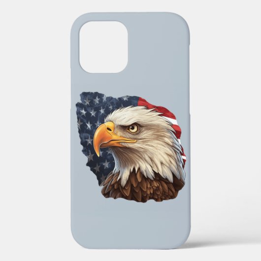 アメリカ国旗ハクトウワシ Case-Mate iPhoneケース (裏面)
