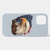 アメリカ国旗ハクトウワシ Case-Mate iPhoneケース (裏面 (横))