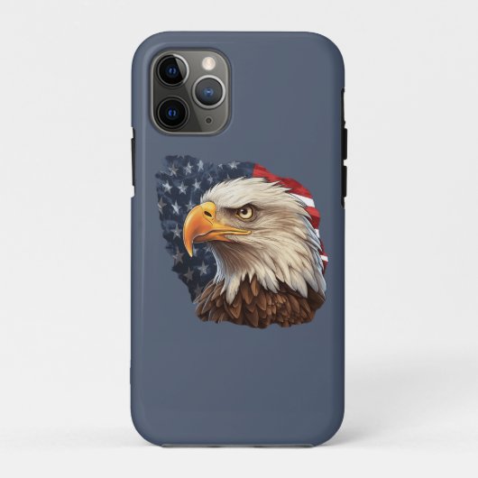 アメリカ国旗ハクトウワシ Case-Mate iPhoneケース (裏面)