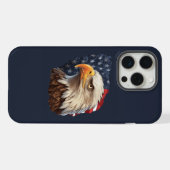 アメリカ国旗ハクトウワシ iPhoneケース (裏面横)