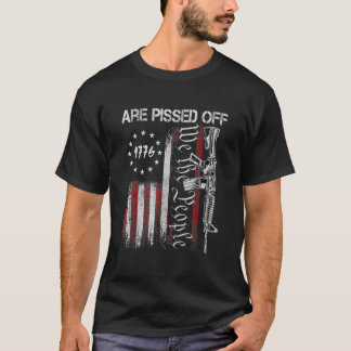 アメリカ国旗ハゲのワシ我々国民は怒っている Tシャツ
