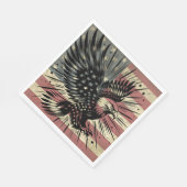 アメリカ国旗ハゲ・イーグル愛国心 スタンダードランチョンナプキン (角)