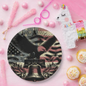 アメリカ国旗ハゲ・イーグル愛国心 ペーパープレート (パーティー)