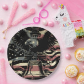 アメリカ国旗ハゲ・イーグル愛国心 ペーパープレート (パーティー)