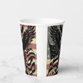 アメリカ国旗ハゲ・イーグル愛国心 紙コップ (右)