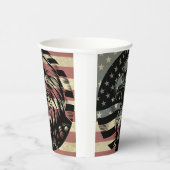 アメリカ国旗ハゲ・イーグル愛国心 紙コップ (右)