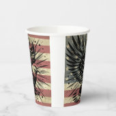 アメリカ国旗ハゲ・イーグル愛国心 紙コップ (左)