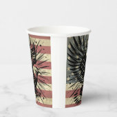 アメリカ国旗ハゲ・イーグル愛国心 紙コップ (右)