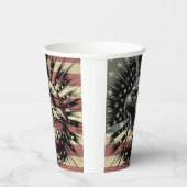 アメリカ国旗ハゲ・イーグル愛国心 紙コップ (右)