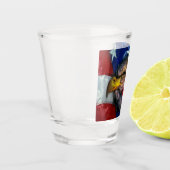 アメリカ国旗ハゲ・イーグル・ウルフ ショットグラス (左)