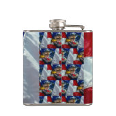アメリカ国旗ハゲ・イーグル・ウルフ フラスク (裏面)