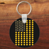 アメリカ国旗ハニカムハニービーキーパー キーホルダー (正面)