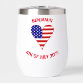 アメリカ国旗ハート フンキー パーソナライズ