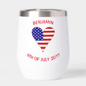 アメリカ国旗ハート フンキー パーソナライズ (背面)