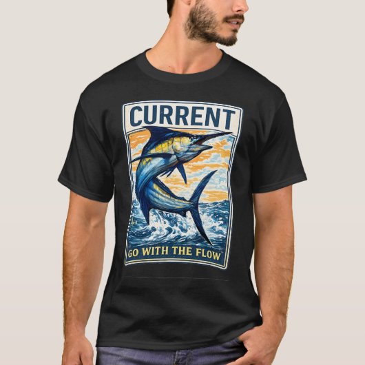 アメリカ国旗バス釣りヴィンテージ フィッシング Tシャツ (正面)