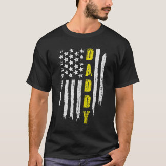 アメリカ国旗バックプリントパパレッカー車運転手 Tシャツ