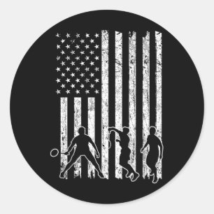 アメリカ国旗バドミントンシャツメンズアメリカ国旗バドミント ラウンドシール