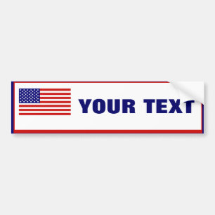 アメリカ国旗バンパーシールテンプレート バンパーステッカー