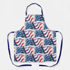 アメリカ国旗パトリオティックUSAシェフモダン調理師 エプロン