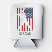 アメリカ国旗パーソナライズされたー 缶クーラー (正面)