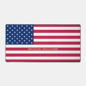 アメリカ国旗パーソナライズされた・モノグラム愛国心 デスクマット (正面)