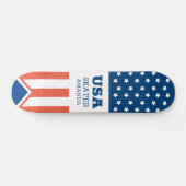 アメリカ国旗パーソナライズされたUSA スケートボード (横)