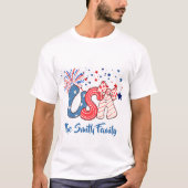 アメリカ国旗パーソナライズTシャツ Tシャツ (正面)